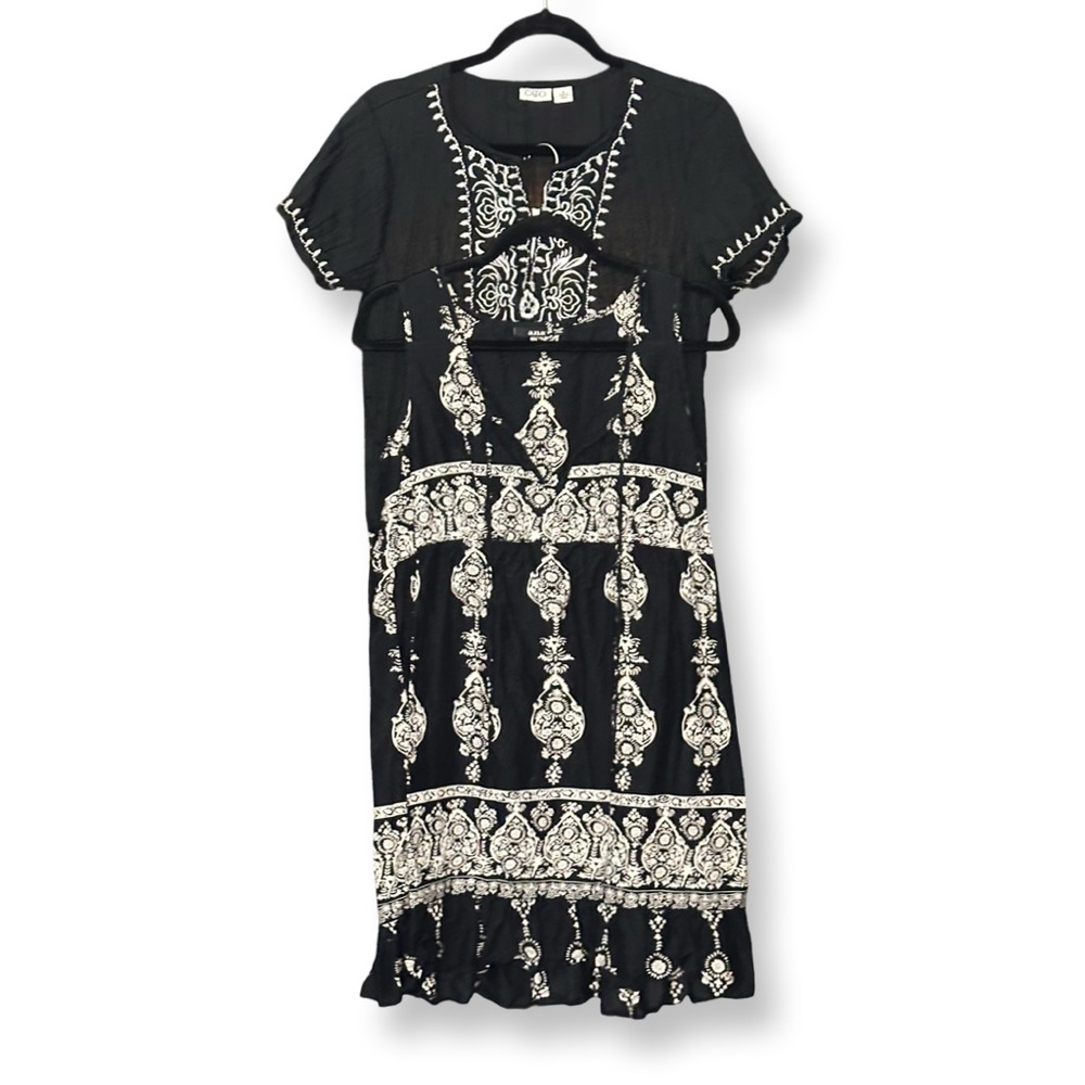 Boho Bundle! Black & White Cotton Blouses Sz M